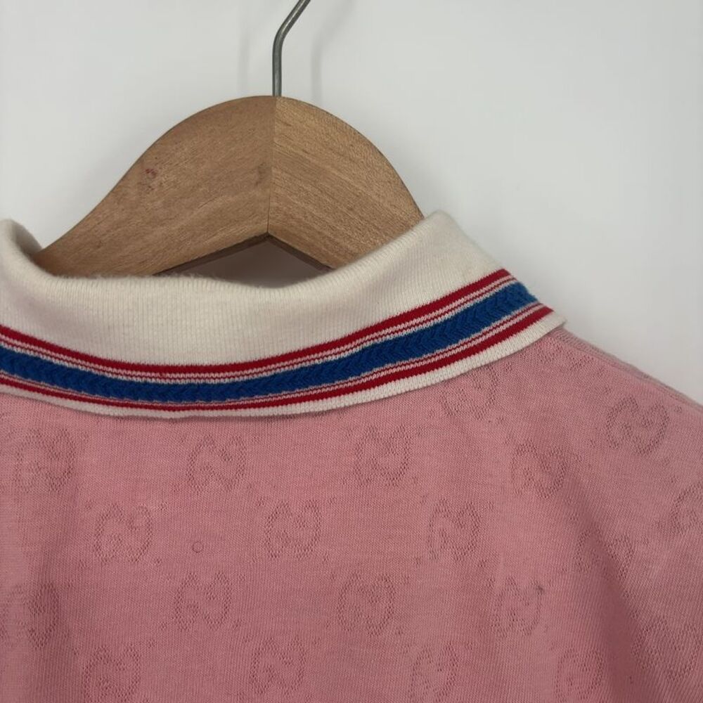 Gucci Polo Shirt in Pink Cotton - Picture 4 of 5